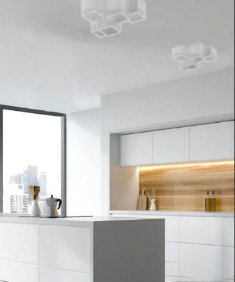UNIVERSO Gipsz Mennyezeti lámpa 5xGU10 330x240x150mm IP20 fehér