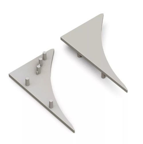 LED profil SMOOTH12 végzáró szürke