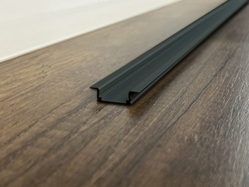 Nova süllyeszthető fekete LED Profil eloxált 17*7mm