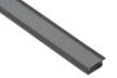 Nova süllyeszthető fekete LED Profil eloxált 17*7mm
