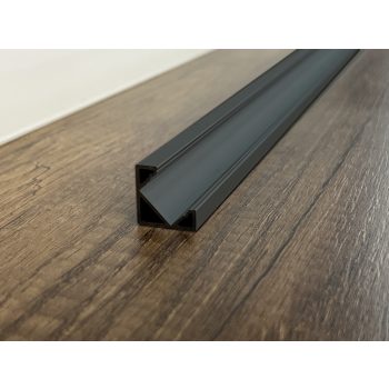 Nova Corner sarok fekete LED Profil eloxált 18*18mm