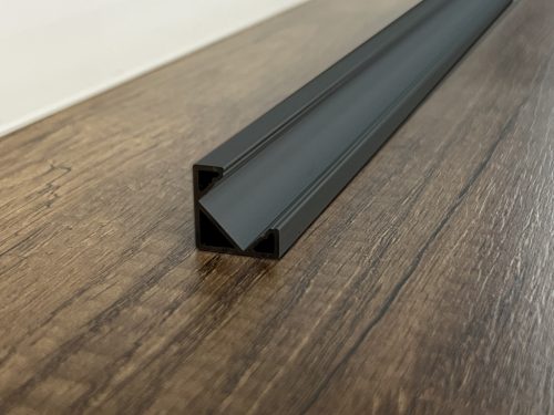 Nova Corner sarok fekete LED Profil eloxált 18*18mm