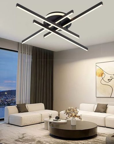 UNIVERSO Mennyezeti lámpa 45w 3600lm 6500K IP20 fekete 640x640x110mm