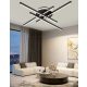 UNIVERSO Mennyezeti lámpa 45w 3600lm 6500K IP20 fekete 640x640x110mm