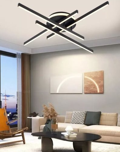 UNIVERSO Mennyezeti lámpa 45w 3600lm 4000K IP20 fekete 640x640x110mm