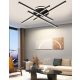 UNIVERSO Mennyezeti lámpa 45w 3600lm 4000K IP20 fekete 640x640x110mm