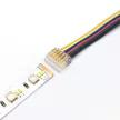 SMD LED Szalag átlátszó betápcsatlakozó 12 mm 6 pin szalag+vezeték