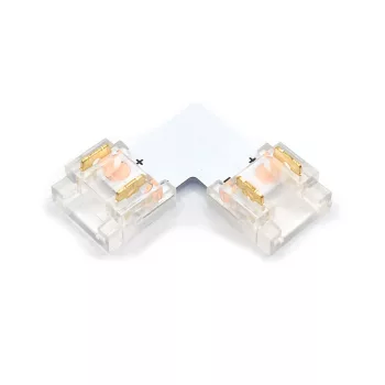   SMD LED Szalag átlátszó sarok toldóelem 8 mm 2 pin szalag+szalag