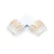 SMD LED Szalag átlátszó sarok toldóelem 8 mm 2 pin szalag+szalag