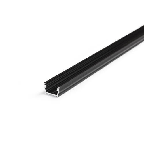 Topmet LED profil UNI12 fekete 2 méteres