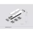 Topmet LED profil SURFACE14 natur ALU 2 méteres EE7F/TY