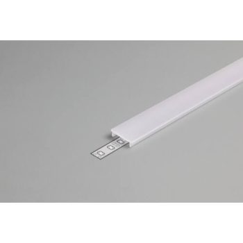   Topmet LED profil fedél  "F" klikk opál 2 méteres