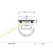 Topmet LED profil ARC12 eloxált 2 méteres CD/U5