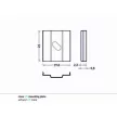 Topmet LED profil "U5" ARC12 rögzítő kúpos/pár