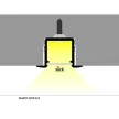 Topmet LED profil SMART-IN10 eloxált 2 méteres A/Z
