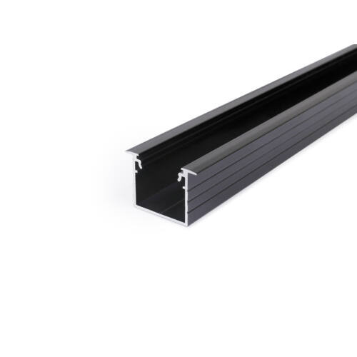 Topmet LED profil LINEA-IN20 süllyesztett fekete 2 méteres