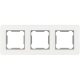 ELDBRIDGE Hármas üveg keret Fehér