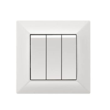ELDGROUND Hármas kapcsoló fehér