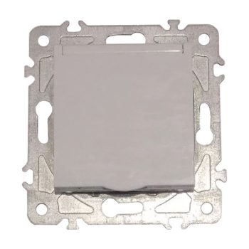   ELDGROUND Földelt dugalj gyerekvédelemmel csapfedéllel fehér