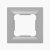 ELDGROUND Egyes műanyag keret ezüst