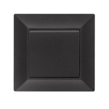 ELDGROUND Nyomókapcsoló (101N) fekete rugós