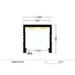 Topmet LED profil SMART16 eloxált 2 méteres BC3/U4