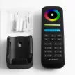 MiBoxer RGB+CCT 8 Zónás Távirányító Fali Tartóval 2,4 GHZ Fekete