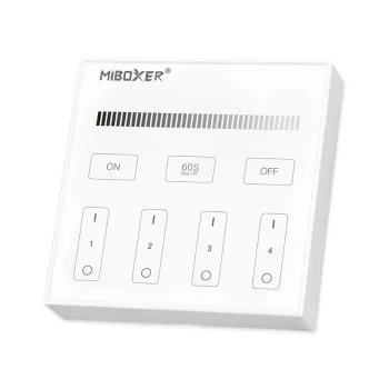   MiBoxer Dimmer Single Color LED 4 Zónás Smart Panel Távirányító