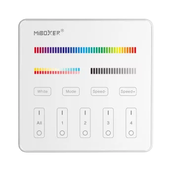 MiBoxer RGB + CCT 4 zónás smart panel távirányító