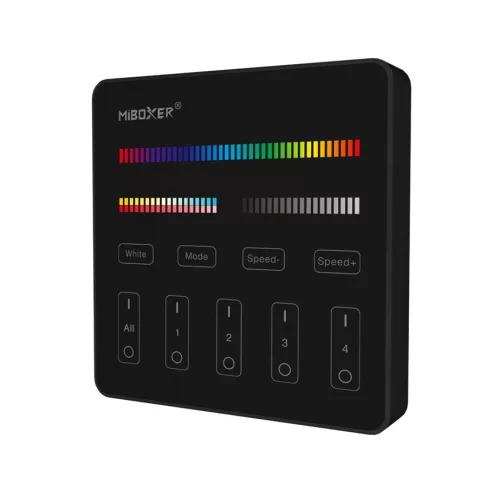 MiBoxer B4B - RGB + CCT 4 zónás Smart Panel távirányító - fekete