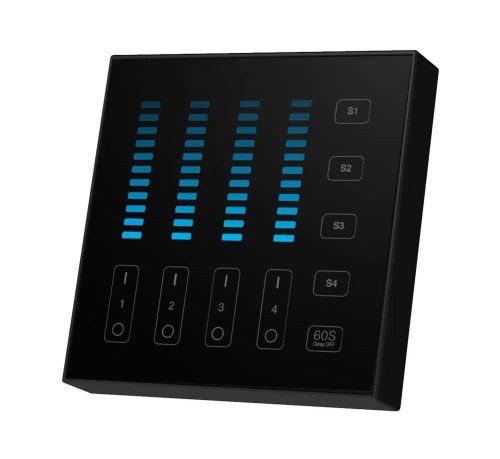 MiBoxer fényerőszabályzó 4 zónás smart panel távirányító fekete