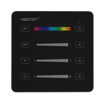   MiBoxer SPI digitális LED szalag fali távirányító - fekete