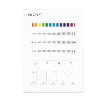   MiBoxer SPI digitális LED szalag fali távirányító - fehér