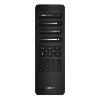   MiBoxer SPI 4 zónás távirányító falitartóval 2,4GHz fekete