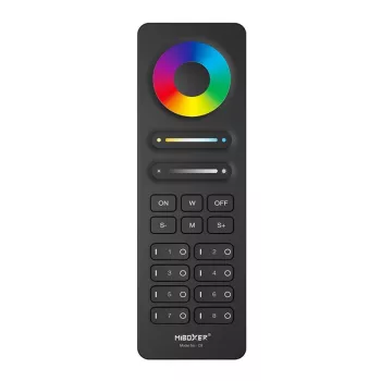 MiBoxer C8 - RGB+CCT 8 zónás távirányító - fekete