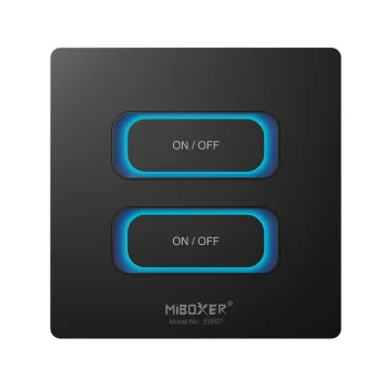 MiBoxer ESR2T - 2 Gang Smart Switch 2,4 GHz - fekete