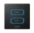 MiBoxer ESR2T - 2 Gang Smart Switch 2,4 GHz - fekete