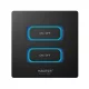 MiBoxer ESR2T - 2 Gang Smart Switch 2,4 GHz - fekete