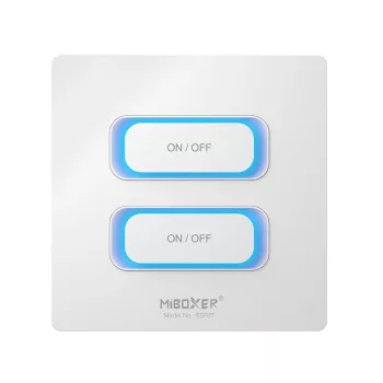 MiBoxer ESR2TB - 2 Gang Smart Switch 2,4 GHz - fehér