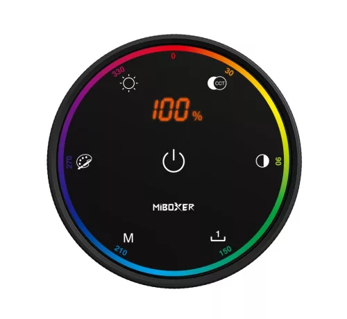 MiBoxer K6 - RGB+CCT érintőgombos távirányító 2,4 GHz - fekete