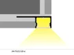 Topmet LED profil UNI-TILE12 PLUS 180° csempe LED profil 2000mm