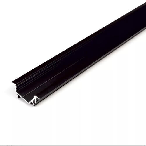 Topmet LED profil DIAGONAL14 F/TY fekete 2 méteres