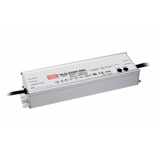 Mean Well Kültéri Tápegység HLG-240H-12A 192 Watt 12V DC 16A IP67